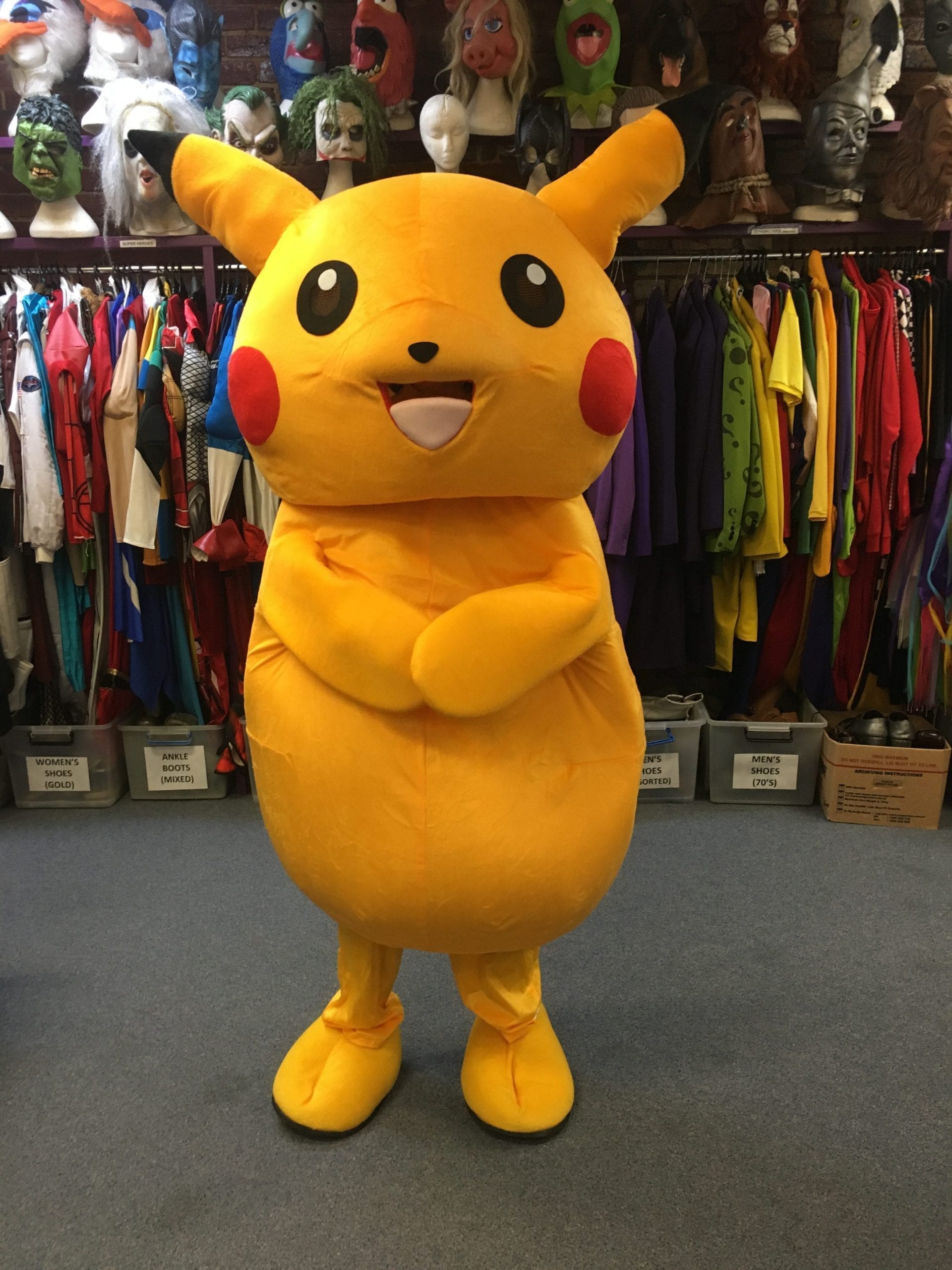 Pikachu Mascot Costume, Adult Pikachu Costume