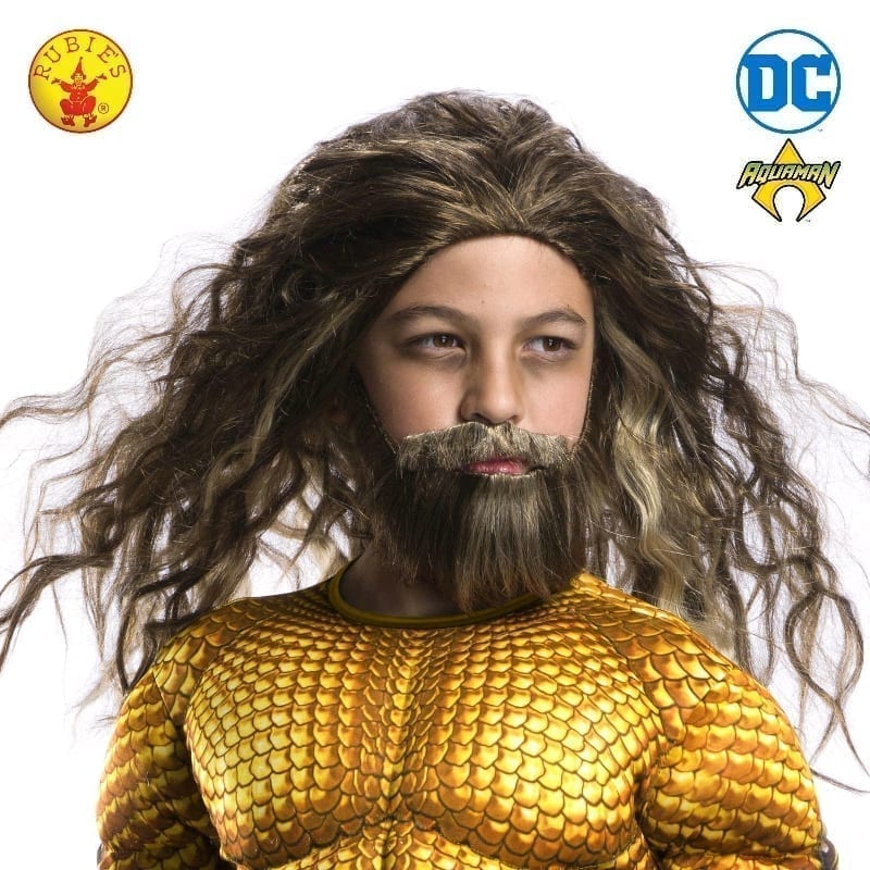 Featured image for “Aquaman Beard & Wig Set, Child”