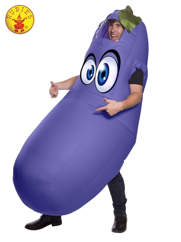 Featured image for “Eggplant Inflatable Costume, Adult”