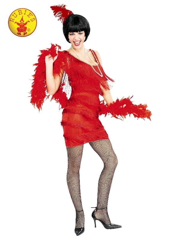 Featured image for “Roarin Red Flapper Dress, Adult”
