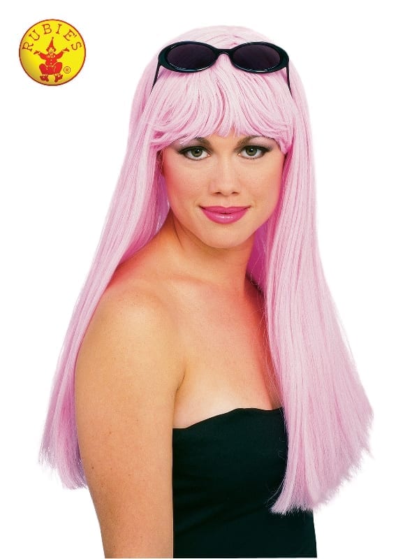 Featured image for “Glamour Light Pink Wig, Adult”