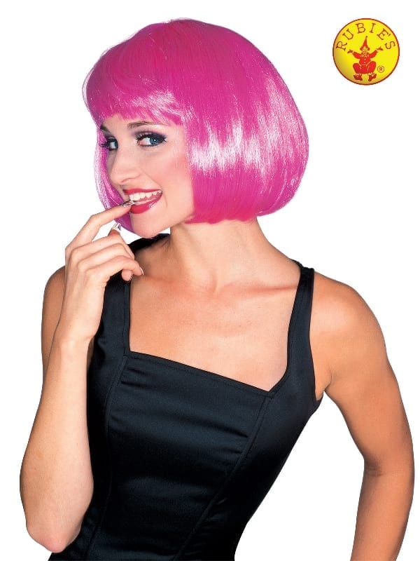 Featured image for “Supermodel Hot Pink Wig, Adult”