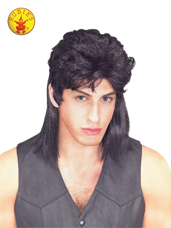 Featured image for “Mullet Wig, Black, Adult”