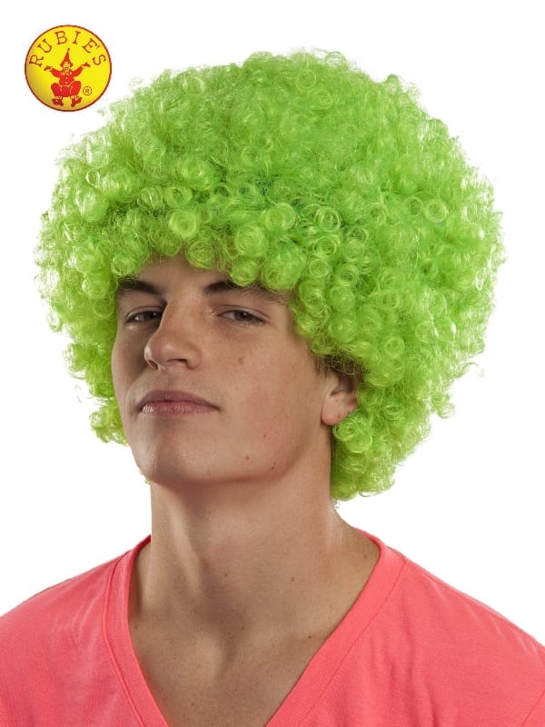 Featured image for “Neon Green Afro Wig, Adult”