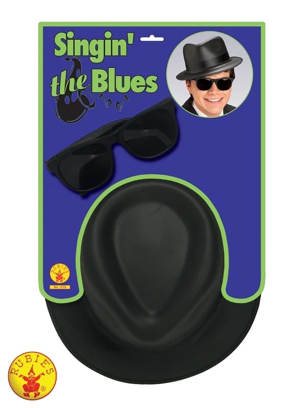 Featured image for “Blues Brothers Hat And Glasses Set, Adult”