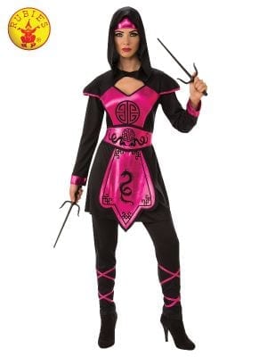 Pink Ninja Warrior Costume, Adult - The Costumery
