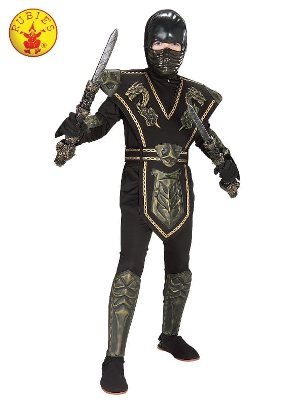 Featured image for “Gold Dragon Ninja Warrior Deluxe Costume, Child”