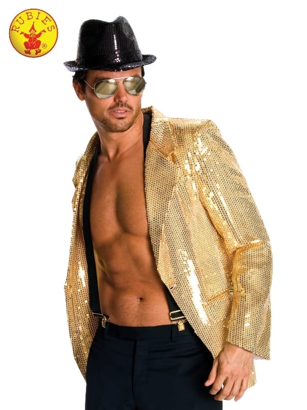 Featured image for “Sequin Jacket Men Gold, Adult”