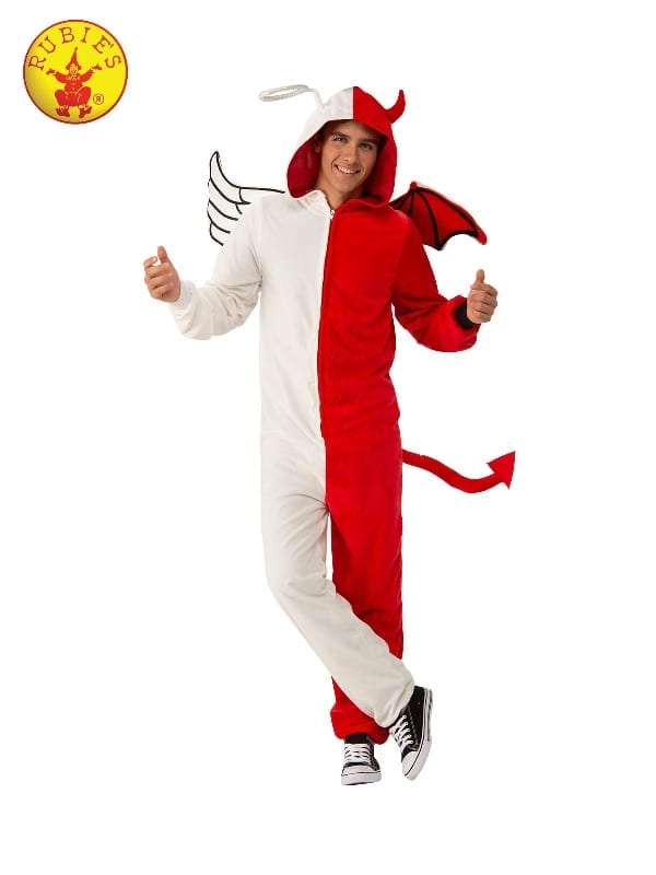 Featured image for “Angel Or Demon Furry Onesie Costume, Adult”