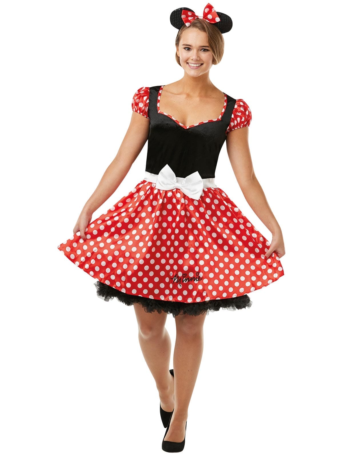 Minnie Mouse Sassy Costume, Adult - The Costumery