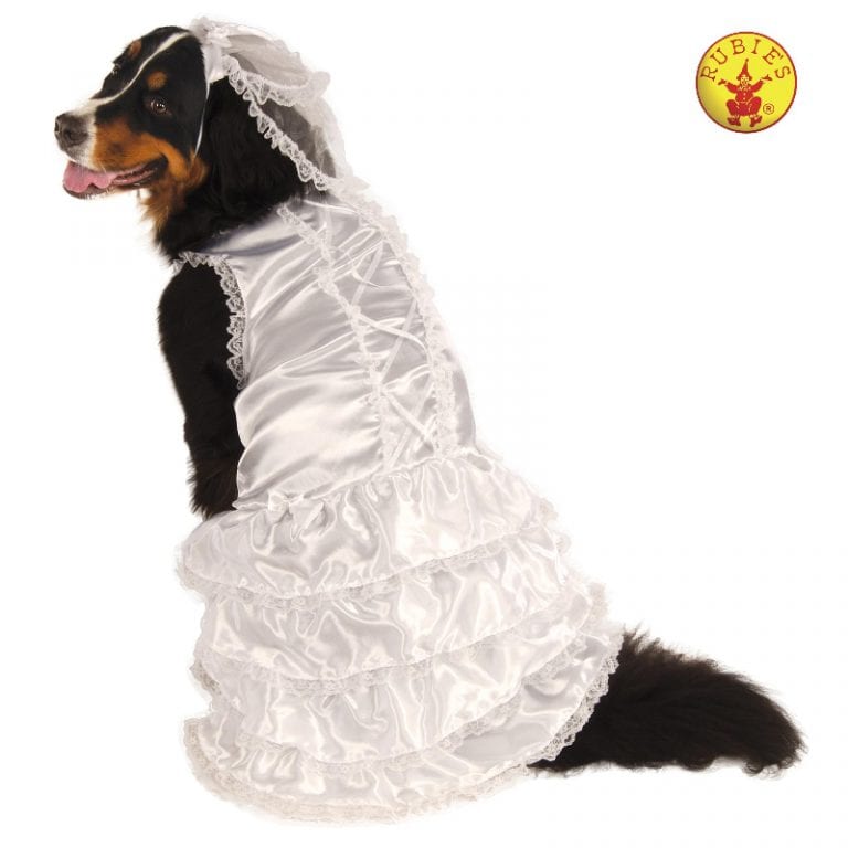 Wedding Bride Big Dog Costume, Pet Costume - The Costumery