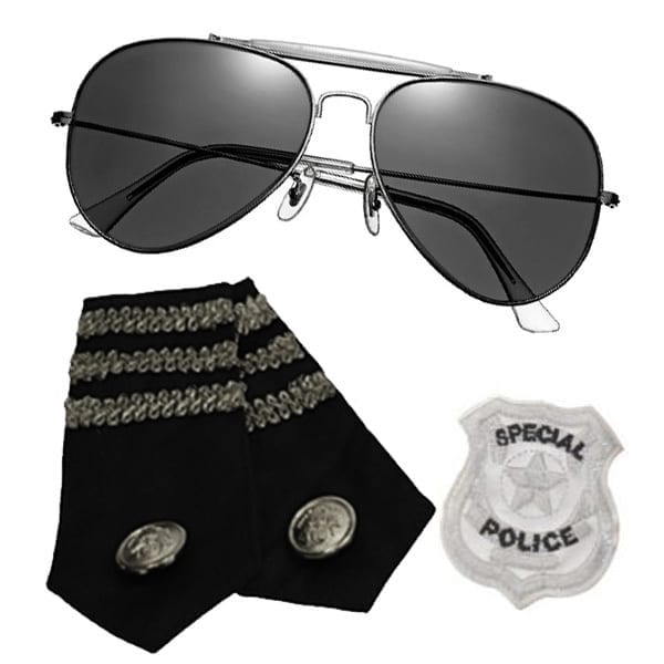 Featured image for “Police Kit (Glasses, Epaulets & Badge)”