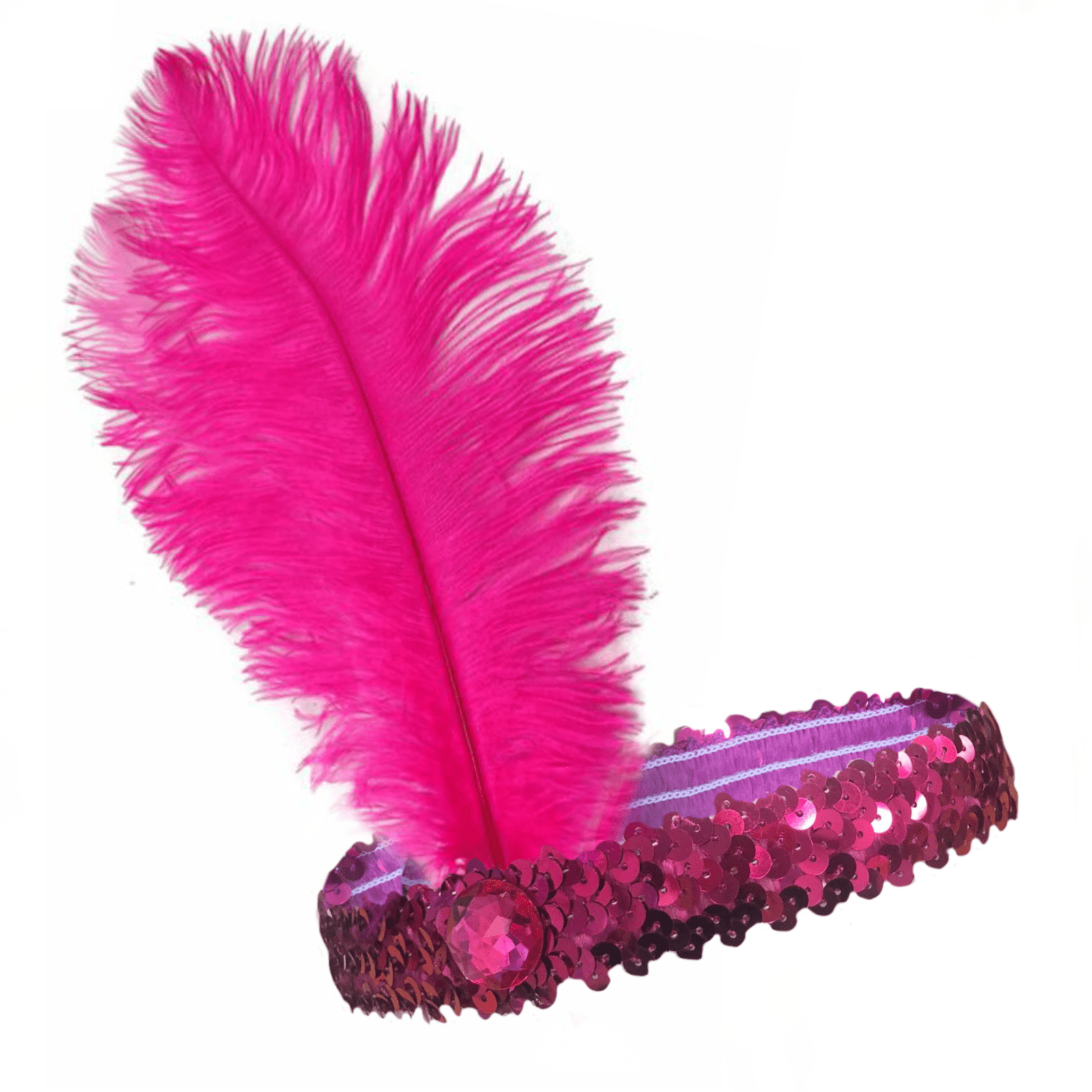 Featured image for “20s Flapper Headband Sequined (Pink)”