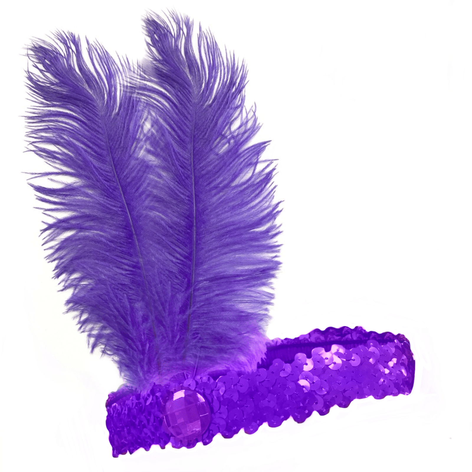 Featured image for “20s Flapper Headband Sequined (Purple)”