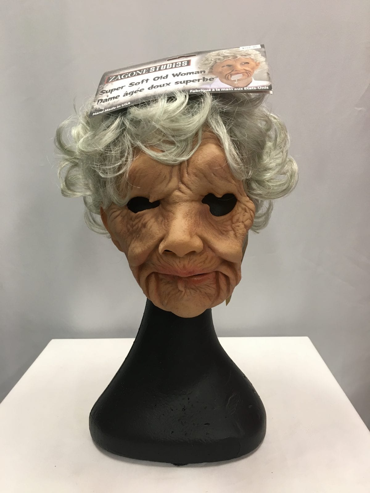 Old Lady Mask With Moving Mouth Adult The Costumery 