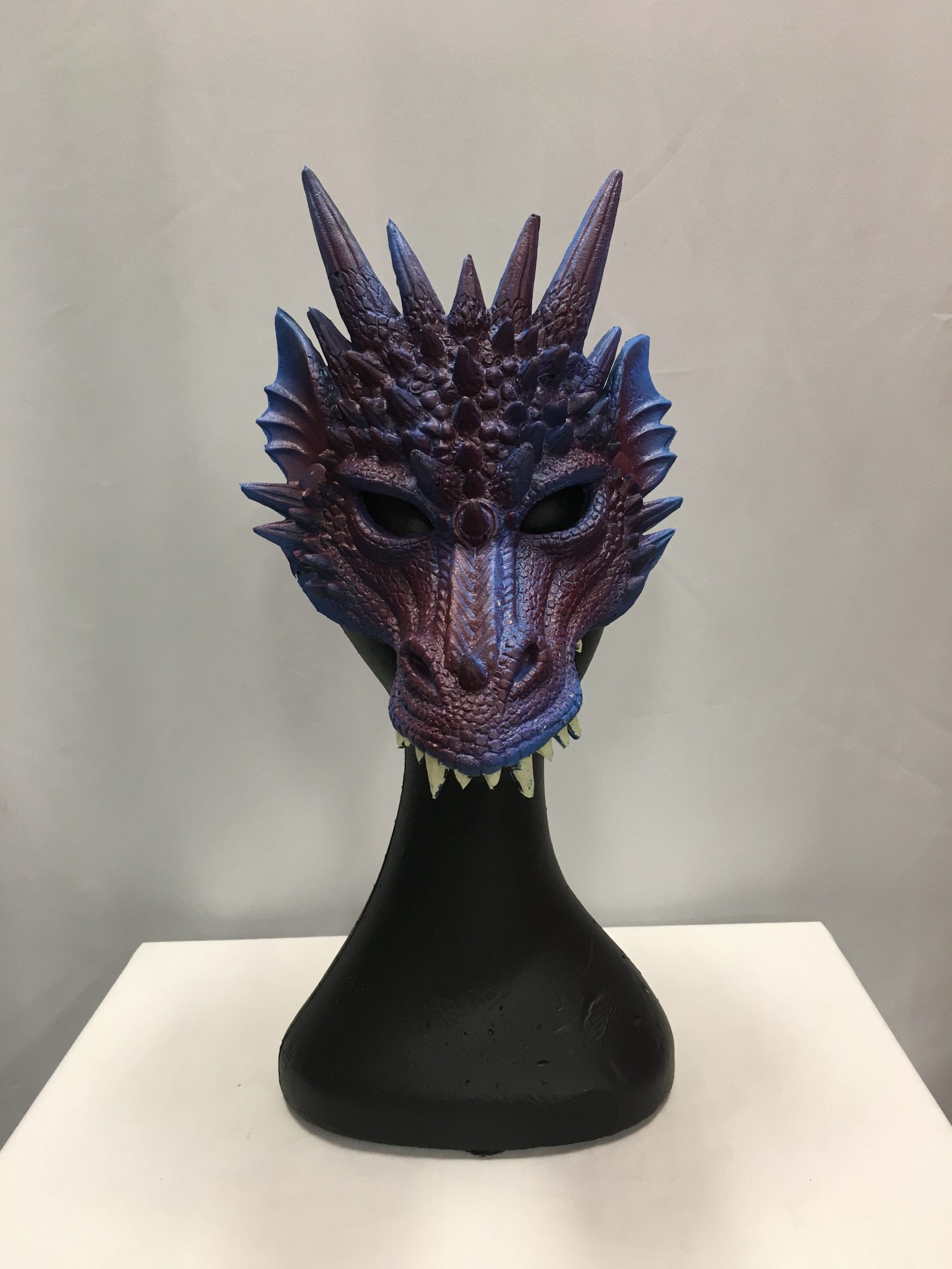 Featured image for “Dragon Half Mask (Blue), Adult”