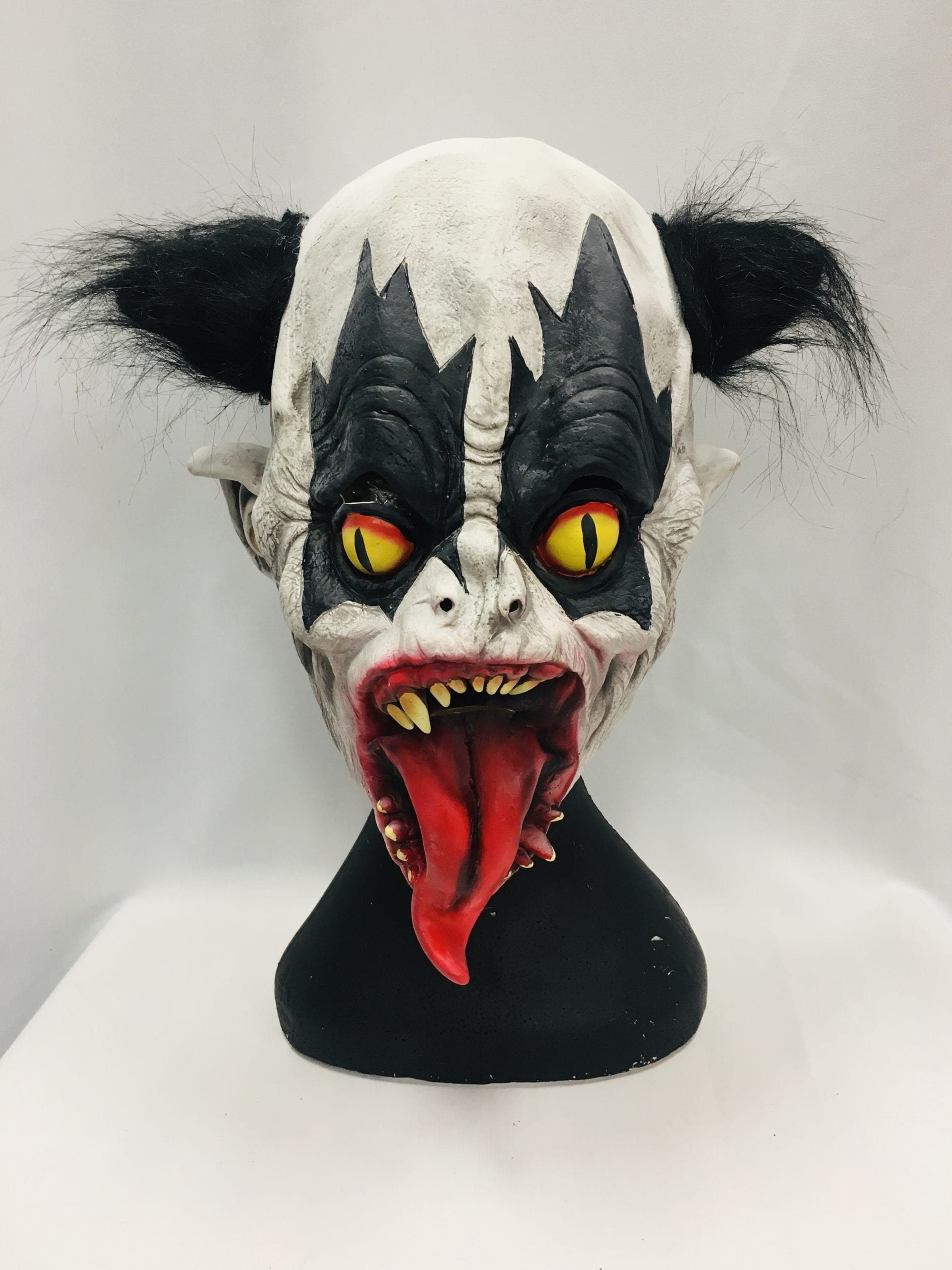 Featured image for “Batty Black Eyed Clown Mask, Adult”