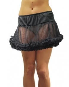 Featured image for “Tulle Petticoat Skirt (Black), Adult”