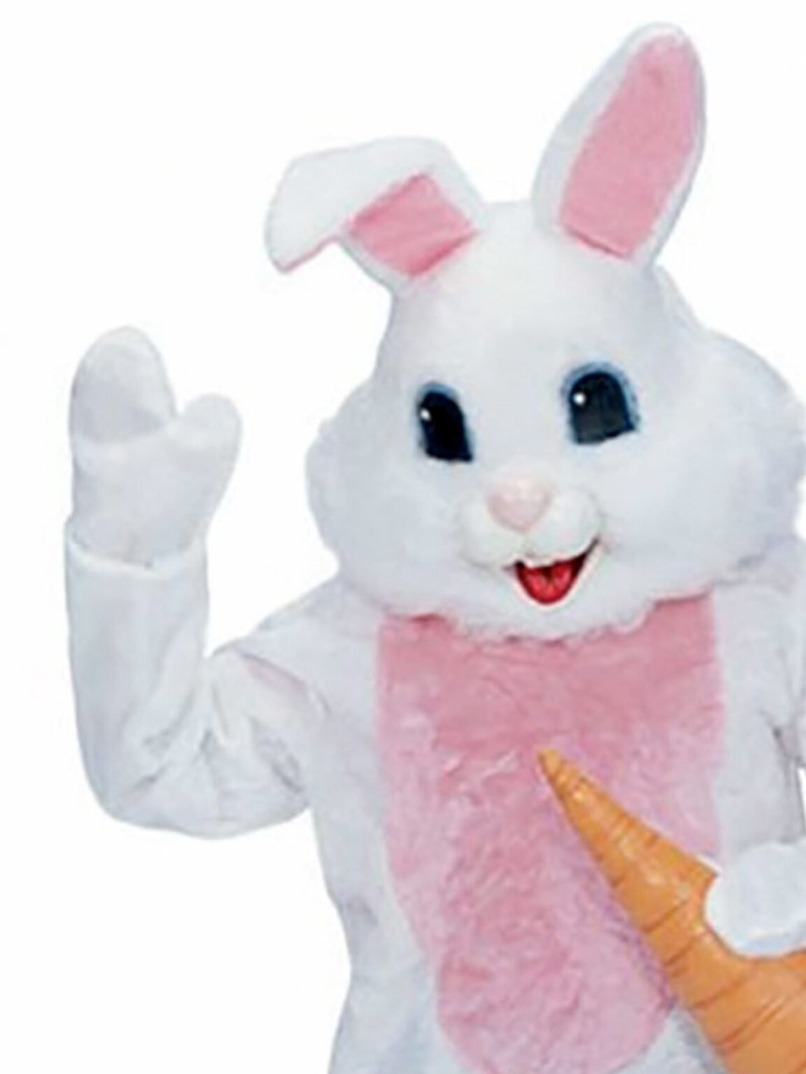 Bunny Rabbit Premium Mascot Costume White, Adult - The Costumery