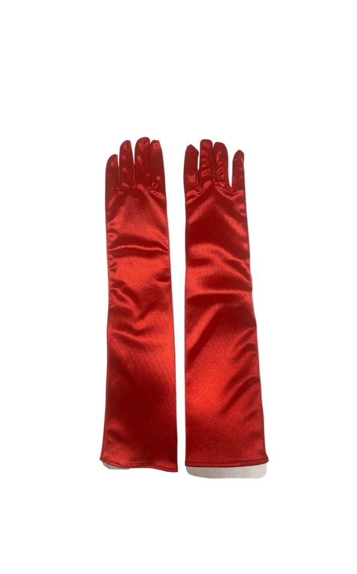 Featured image for “Long Satin Gloves (Red)”