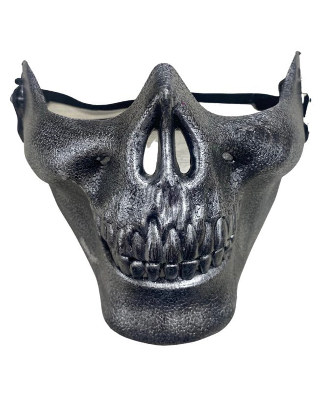 Featured image for “Skeleton Silver Half Mask”