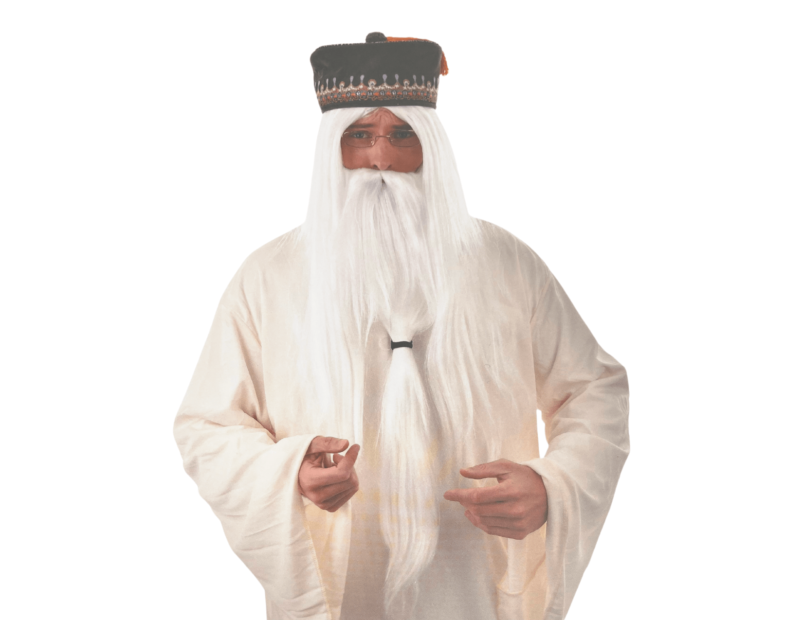Featured image for “Wizard White Wig & Beard”